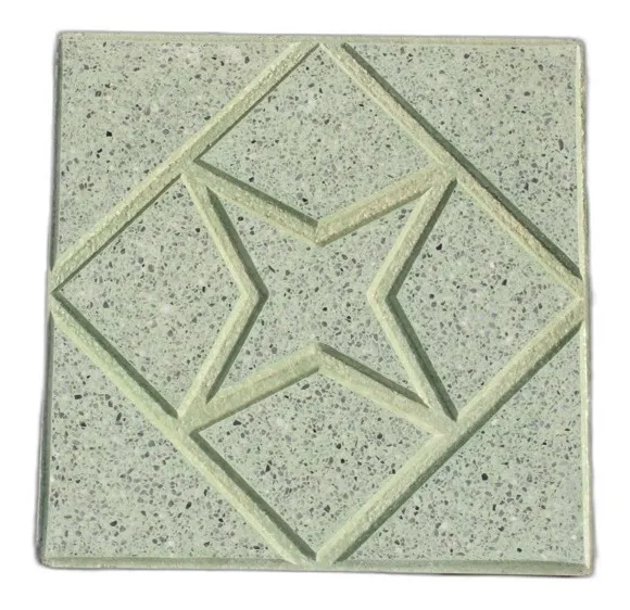 estrella con cuadrado verde pulida 3333
