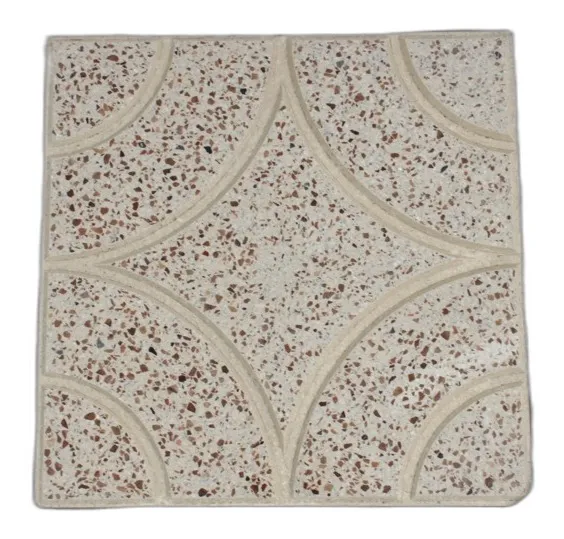 estrella con circulo blanca con chino rojo pulida 4040